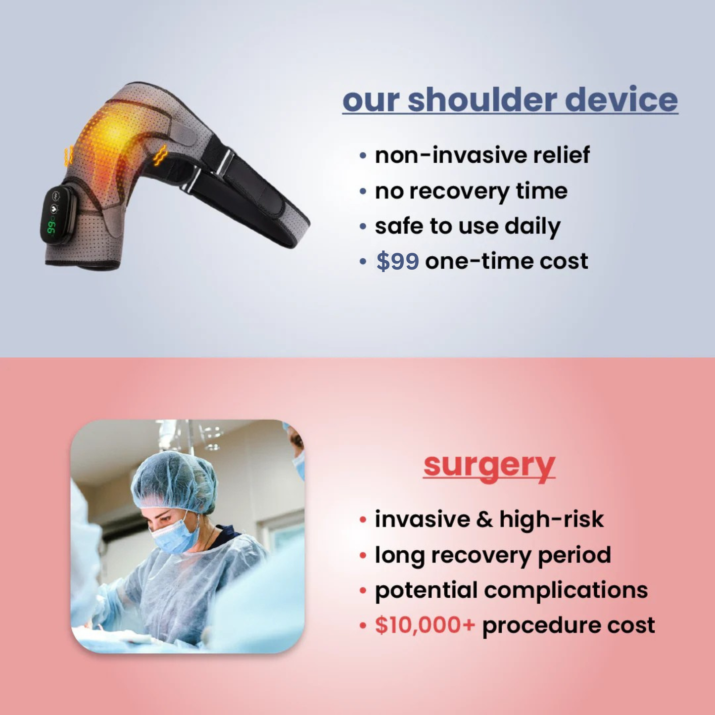 VelGem™ 3-in-1 shoulder relief device